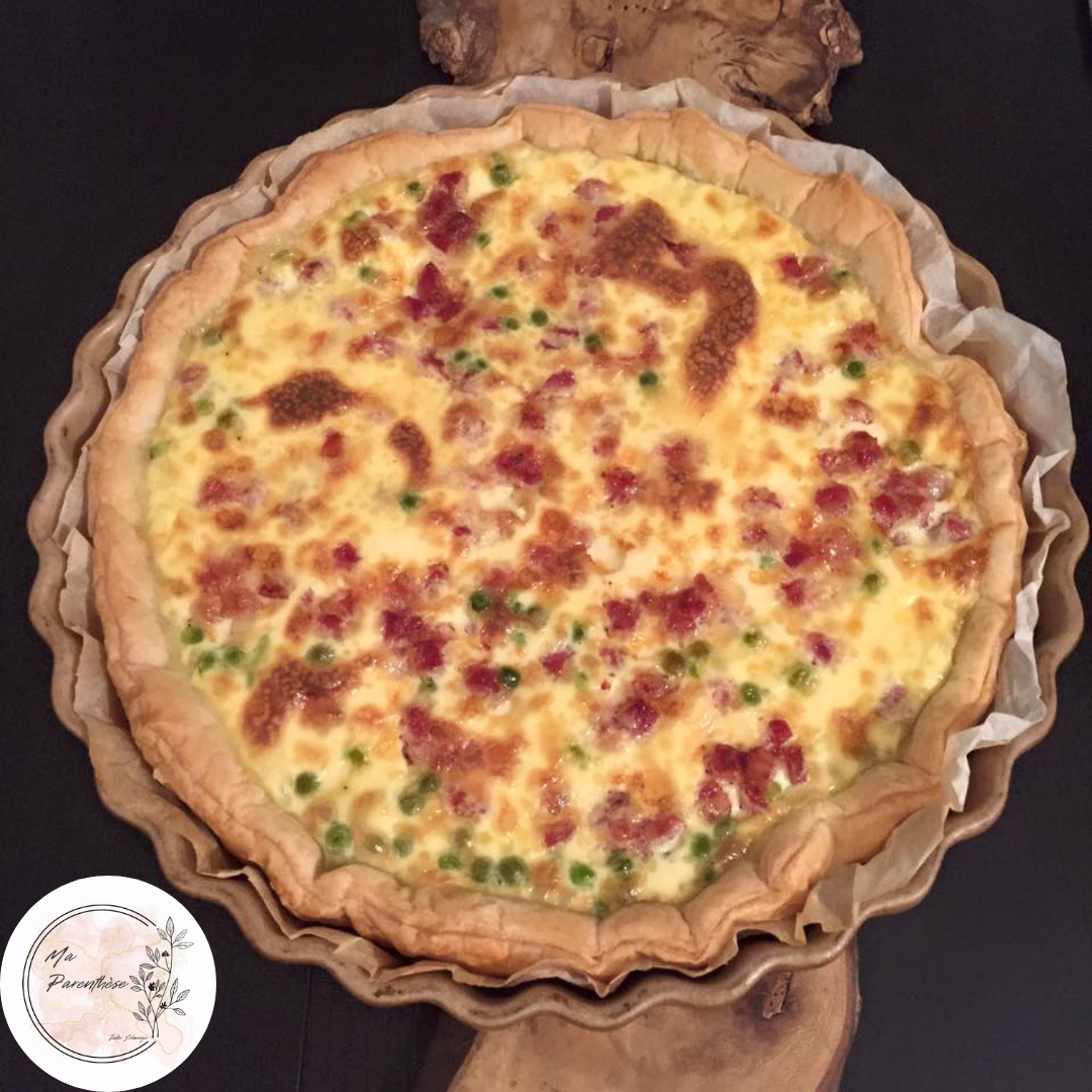 Quiche aux petits pois